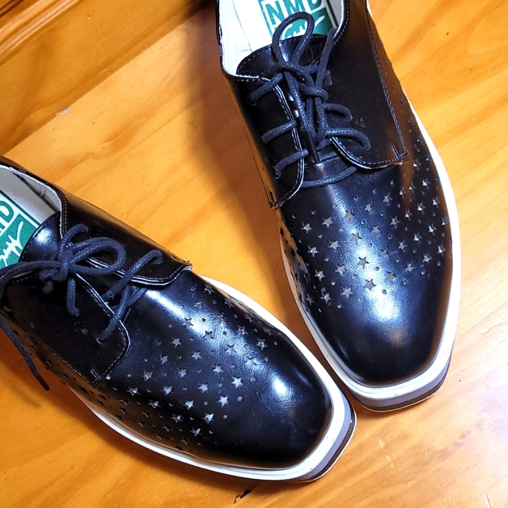 Super Boss Color Block Platform Brogues 🩶